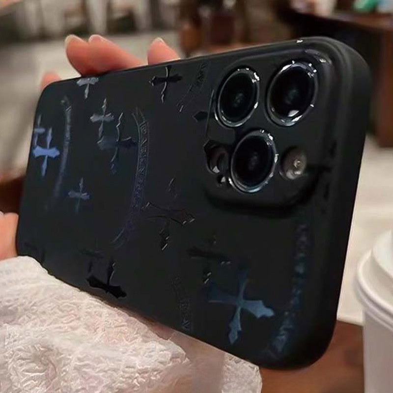 Black Cross-shaped Phone Case