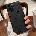 Black Cross-shaped Phone Case