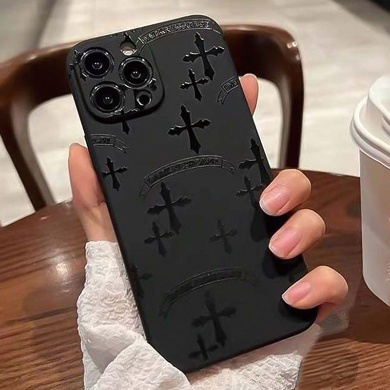 Black Cross-shaped Phone Case