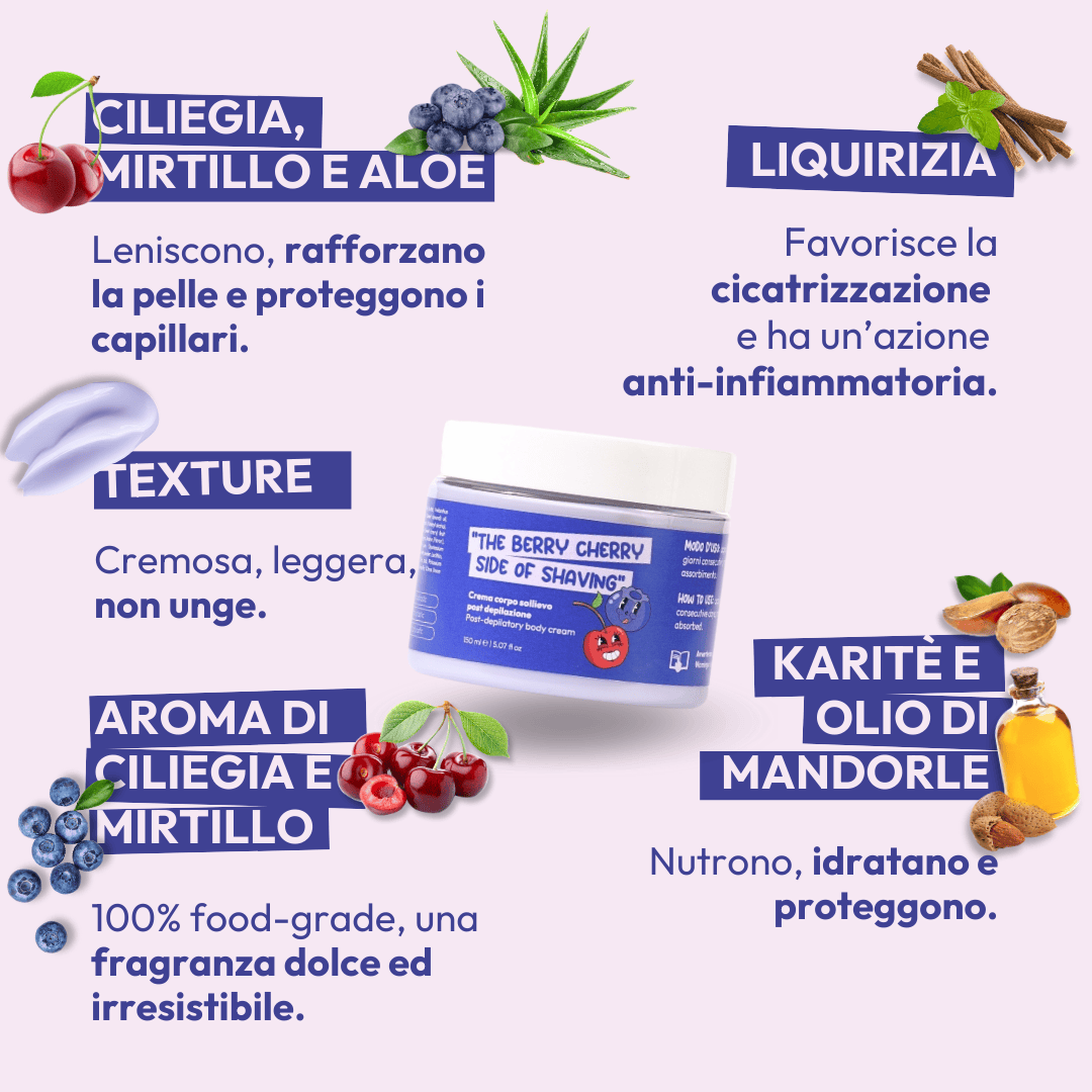 Crema corpo sollievo post depilazione