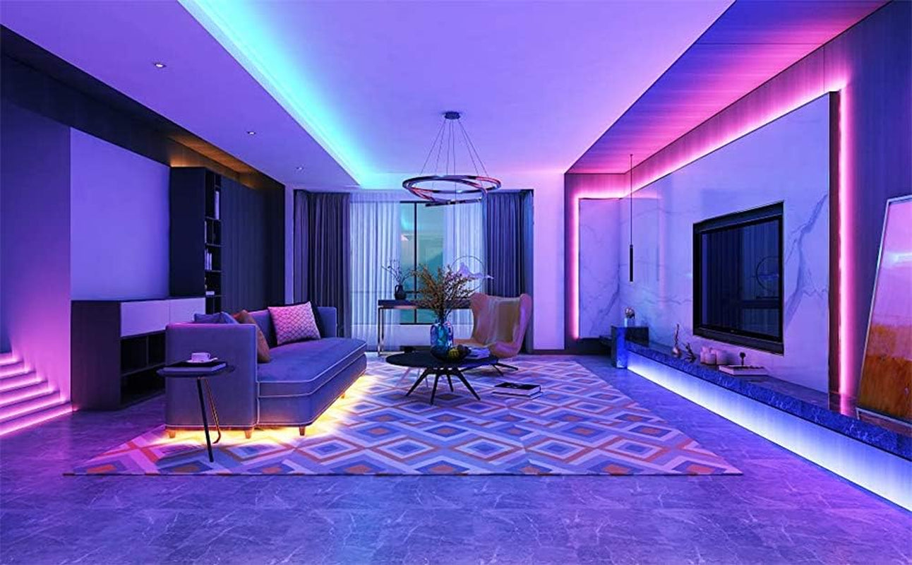 20 Ft LED Lights for Bedroom,Upgraded Led Strip Lights from 16.4Ft to 20Ft with Remote Color Changing LED Strip Lights(App+Ir Remote+Mic+Music Sync)