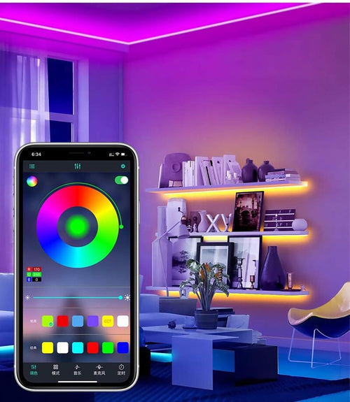 20 Ft LED Lights for Bedroom,Upgraded Led Strip Lights from 16.4Ft to 20Ft with Remote Color Changing LED Strip Lights(App+Ir Remote+Mic+Music Sync)